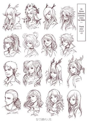 炒鸡赞的动漫人物发型设计绘制参考 灵感与技巧分享