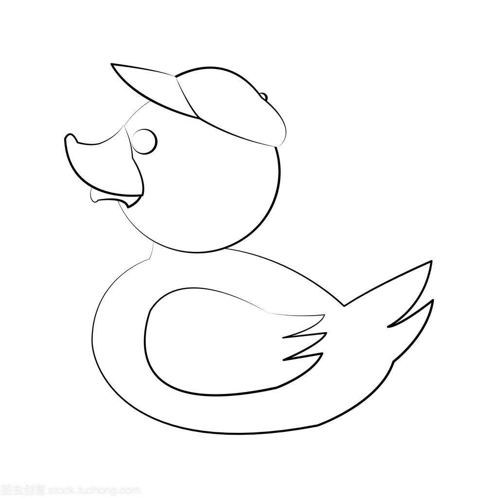 孤立的玩具鸭 动漫与工艺设计的融合之美