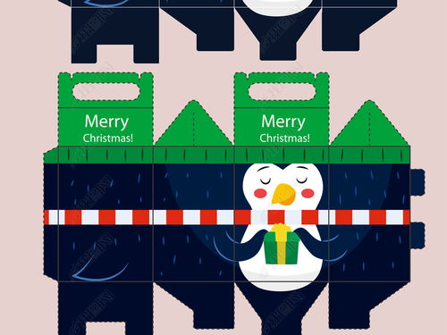 圣诞礼物包装设计灵感 儿童食品包装的动漫卡通图案纸盒设计指南与图片下载资源